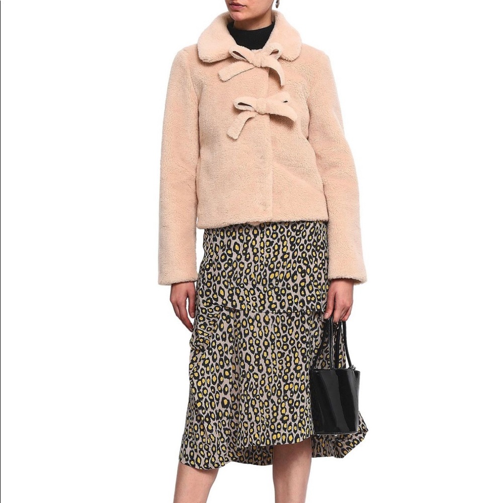 Shrimps Faux Shearing Bow Jacket